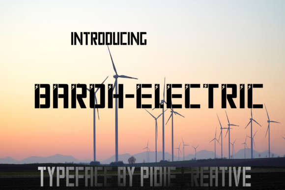 Baroh Electric: Bold Display Font for Creative Projects