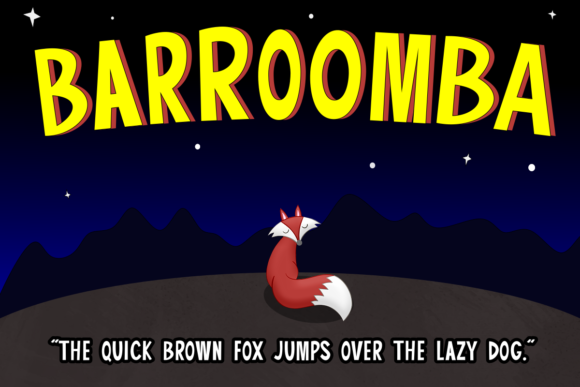 Barroomba: A Stylish Display Font