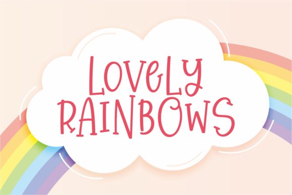 Beautiful Rainbows Font