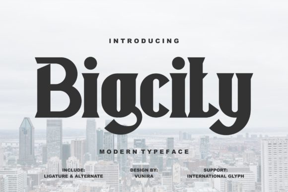 Bigcity: A Bold, Urban Display Font That Earns Its Space