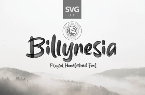 Billynesia: A Bold Display Font for Craft Creators