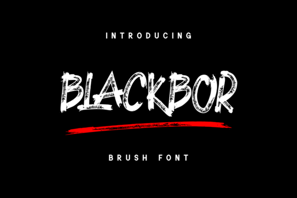 Blackbor: A Bold Display Font