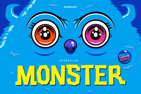 Blue Monster: A Joyful Display Font