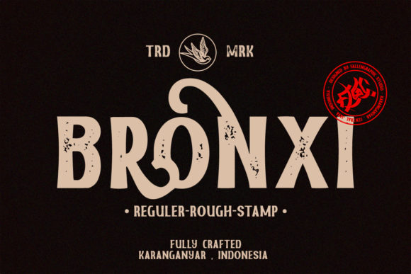 Bronxi Display Font for Handmade & Printable Creations
