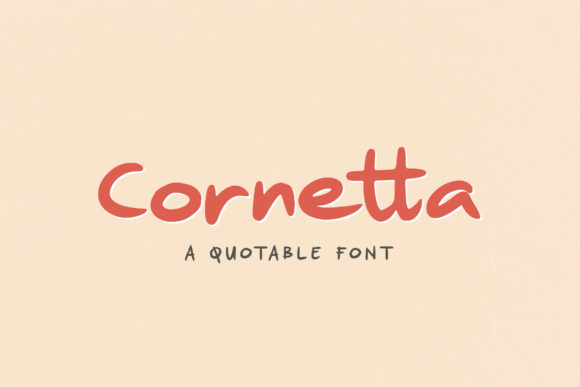 Cornetta: A Joyful Display Font