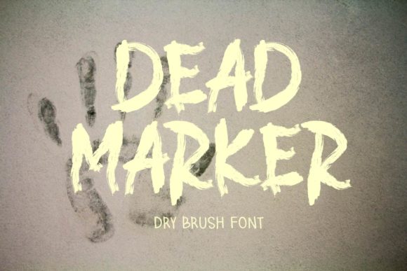 Dead Marker: A Quirky Display Font for Creative Projects
