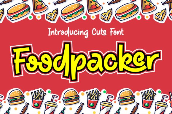 Foodpacker: A Joyful Display Font for Editorial Design