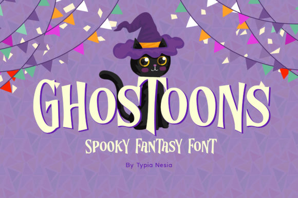 Ghostoons: A Bold, Eerie Display Font