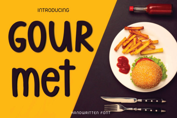Gourmet: A Friendly, Polished Display Font for Small Business Branding