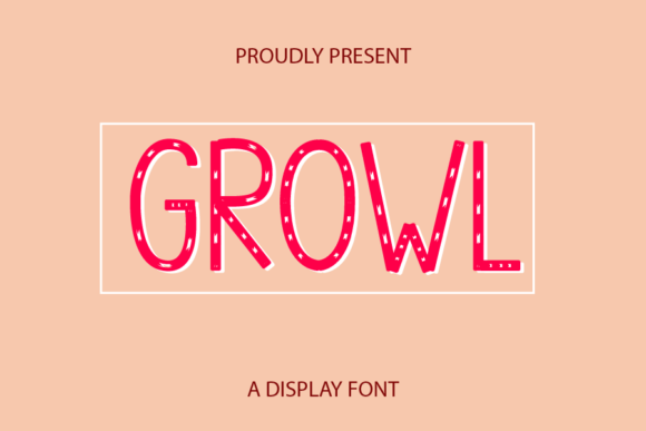 Growl: A Friendly Handwritten Display Font for Campaign Graphics