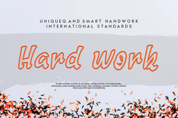 Hard Work Font for Creative Makers