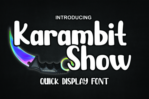 Karambit Show: A Friendly Display Font for Warm, Human-Centered Web Design
