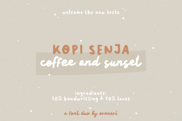 Kopi Senja: A Font for Bold Campaigns