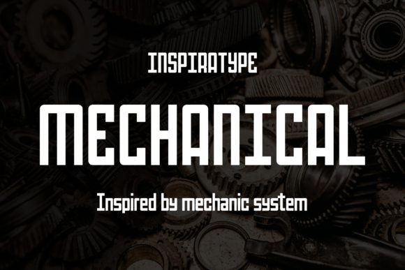 Mechanical: A Futuristic Font for Creative Makers