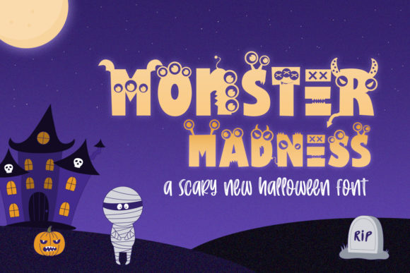 Monster Madness: A Bold Font for Creative Design