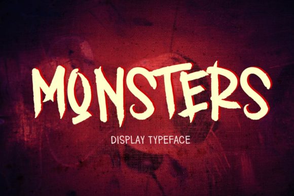 Monsters Font: Unique Display Type