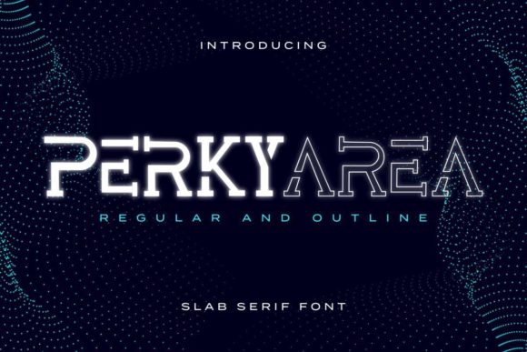 Perky Area: A Playful Display Font for Digital Branding