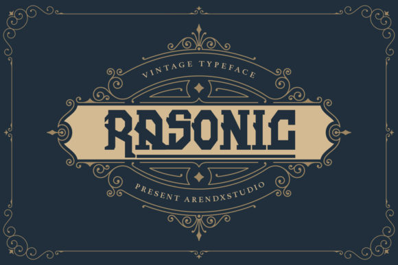 Rasonic: A Vintage Display Font for Digital Brand Clarity