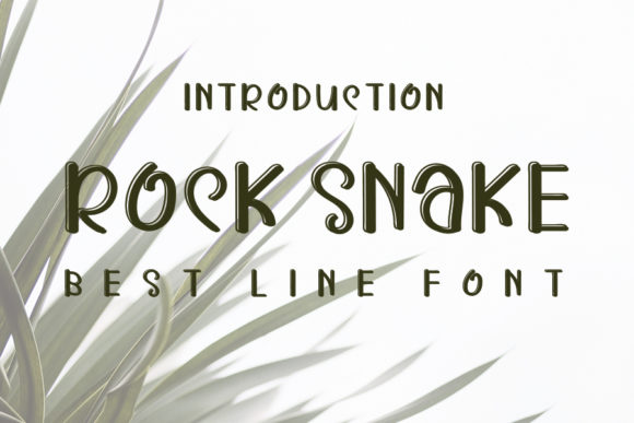 Rock Snake: A Joyful Display Font
