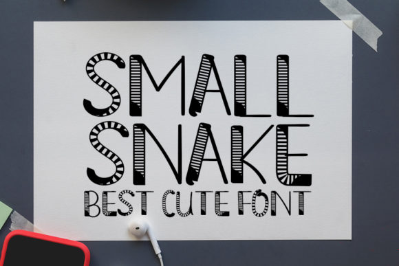 Small Snake: A Playful Display Font for Memorable Branding