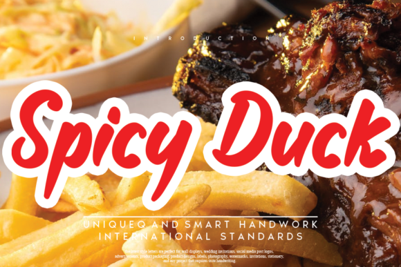 Spicy Duck: A Joyful Display Font