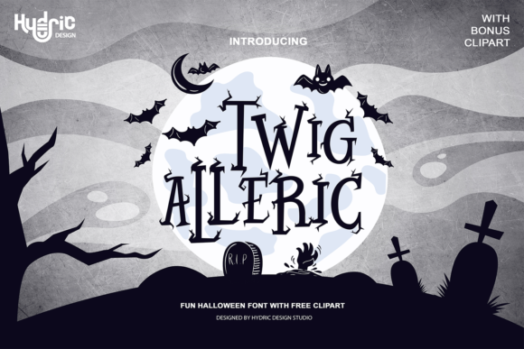 Twig Alleric: A Spooky Display Font