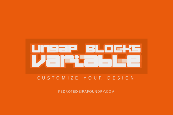 Ungap Blocks Variable: A Bold Display Font