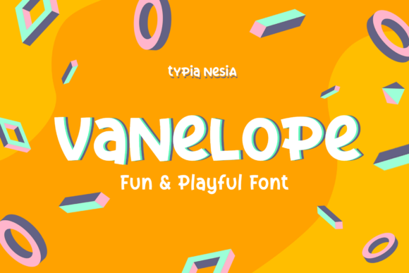 Vanelope Display Font for Handmade & Printable Products