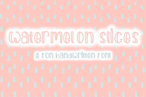 Watermelon Slices Font: Playful, Readable Display Type for Handmade Goods