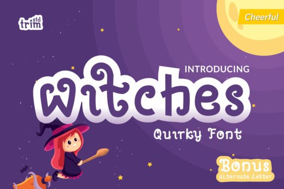 Witches Display Font for Handmade Labels & Printables