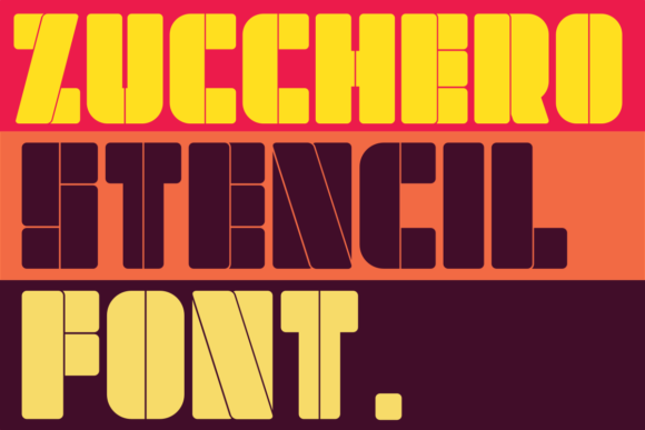 Zucchero Stencil: A Bold, Urban Display Font That Just Works